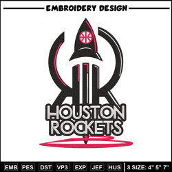 houston rockets logo embroidery design, nba embroidery, sport embroidery, embroidery design, logo sport embroidery