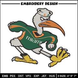 hurricanes mascot embroidery design, ncaa embroidery, sport embroidery, logo sport embroidery, embroidery design