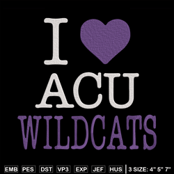 i love abilene christian embroidery design, ncaa embroidery, embroidery design, logo sport embroidery, sport embroidery