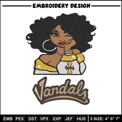 idaho vandals girl embroidery design, ncaa embroidery, embroidery design, logo sport embroidery,sport embroidery