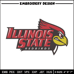 illinois state logo embroidery design, ncaa embroidery, sport embroidery,logo sport embroidery,embroidery design