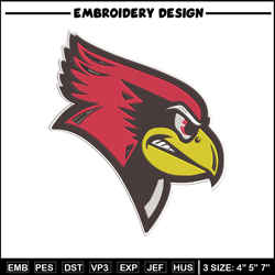 illinois state redbirds embroidery design, ncaa embroidery, sport embroidery,logo sport embroidery,embroidery design.