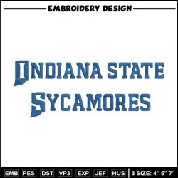 indiana state logo embroidery design, ncaa embroidery, embroidery design, logo sport embroidery, sport embroidery