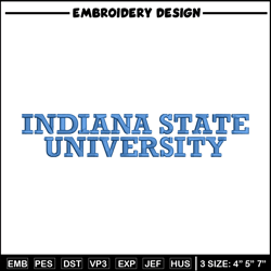indiana state logo embroidery design,ncaa embroidery,sport embroidery,logo sport embroidery,embroidery design