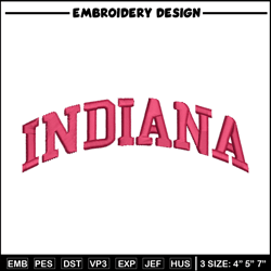 indiana university logo embroidery design, ncaa embroidery, embroidery design,logo sport embroidery,sport embroidery