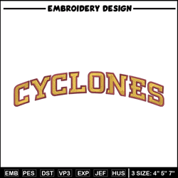 iowa state cyclones logo embroidery design, ncaa embroidery, embroidery design, logo sport embroidery, sport embroidery