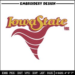 iowa state design embroidery design, ncaa embroidery, sport embroidery,logo sport embroidery,embroidery design