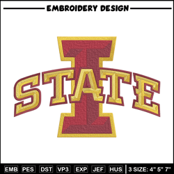 iowa state logo embroidery design, ncaa embroidery, sport embroidery,logo sport embroidery,embroidery design