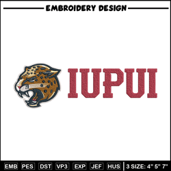 iupui jaguars logo embroidery design,ncaa embroidery, embroidery design,logo sport embroidery, sport embroidery