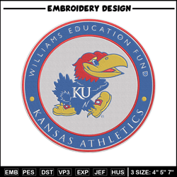 jayhawk kansas logo embroidery design, ncaa embroidery,sport embroidery,logo sport embroidery,embroidery design.