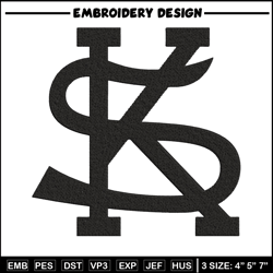 kennesaw state logo embroidery design, logo embroidery, sport embroidery, logo sport embroidery, embroidery design