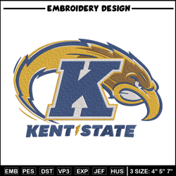 kent state logo embroidery design, ncaa embroidery, sport embroidery,logo sport embroidery,embroidery design.