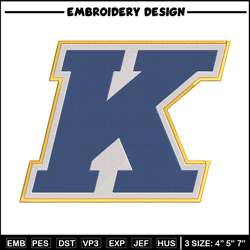 kent state university logo embroidery design, ncaa embroidery,sport embroidery,logo sport embroidery,embroidery design