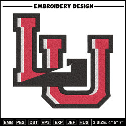 lamar university logo embroidery design, ncaa embroidery, sport embroidery, logo sport embroidery, embroidery design