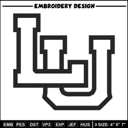 lamar university logo embroidery design,ncaa embroidery,sport embroidery,logo sport embroidery,embroidery design.