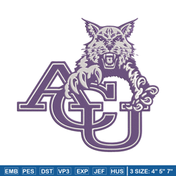 abilene christian logo embroidery design, ncaa embroidery, sport embroidery,logo sport embroidery,embroidery design