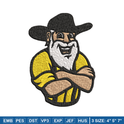 appalachian state mascot embroidery design, ncaa embroidery, sport embroidery,logo sport embroidery,embroidery design