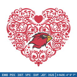 arizona cardinals heart embroidery design, sport embroidery, logo sport embroidery, embroidery design, ncaa embroidery