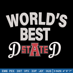 arkansas state poster embroidery design, sport embroidery, logo sport embroidery, embroidery design, ncaa embroidery
