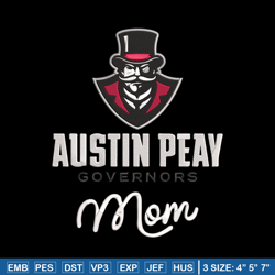 austin peay state logo embroidery design, ncaa embroidery, sport embroidery, logo sport embroidery, embroidery design.