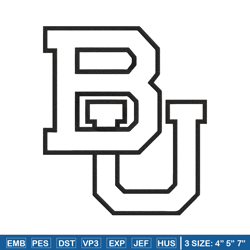 baylor bears logo embroidery design, ncaa embroidery, embroidery design, logo sport embroidery, sport embroidery.