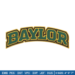 baylor bears logo embroidery design, ncaa embroidery, sport embroidery, logo sport embroidery,embroidery design