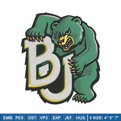 baylor bears logo embroidery design, ncaa embroidery, sport embroidery,logo sport embroidery,embroidery design