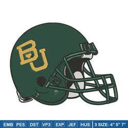 baylor university logo embroidery design, ncaa embroidery,sport embroidery, logo sport embroidery, embroidery design.