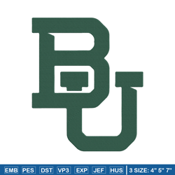 baylor university logo embroidery design, ncaa embroidery,sport embroidery,logo sport embroidery,embroidery design