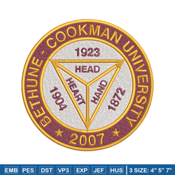 bethune cookman logo embroidery design, ncaa embroidery, sport embroidery,logo sport embroidery,embroidery design