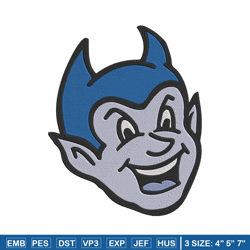 blue devils logo embroidery design, ncaa embroidery, sport embroidery,logo sport embroidery,embroidery design