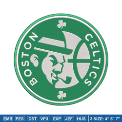 boston celtics logo embroidery design, nba embroidery, sport embroidery,logo sport embroidery, embroidery design