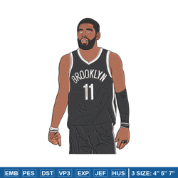 brooklyn nets player embroidery design, nba embroidery,sport embroidery, logo sport embroidery, embroidery design