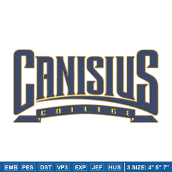 canisius college logo embroidery design, ncaa embroidery, embroidery design,logo sport embroidery,sport embroidery