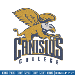 canisius college logo embroidery design, ncaa embroidery,sport embroidery,logo sport embroidery,embroidery design.