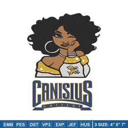 canisius university girl embroidery design, ncaa embroidery, embroidery design,logo sport embroidery,sport embroidery