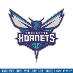 charlotte hornets logo embroidery design, nba embroidery, sport embroidery, embroidery design,logo sport embroidery