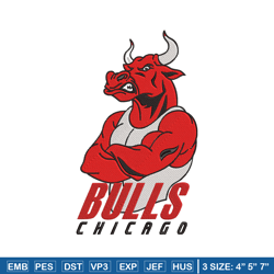 chicago bulls logo embroidery design, nba embroidery, sport embroidery, embroidery design,logo sport embroidery