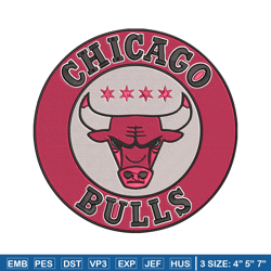 chicago bulls logo embroidery design,nba embroidery, sport embroidery, embroidery design,logo sport embroidery