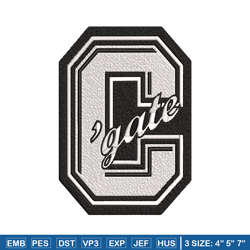 colgate university logo embroidery design, ncaa embroidery, embroidery design, logo sport embroidery, sport embroidery