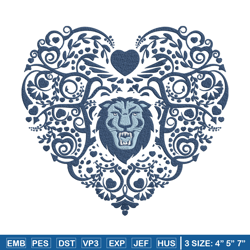 columbia lions heart embroidery design, sport embroidery, logo sport embroidery, embroidery design, ncaa embroidery