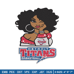 detroit titans girl embroidery design, ncaa embroidery, embroidery design, logo sport embroidery,sport embroidery.