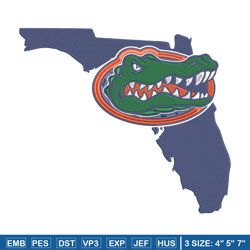 florida gators logo embroidery design, ncaa embroidery,sport embroidery, logo sport embroidery, embroidery design.