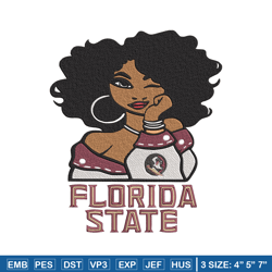 florida state girl embroidery design, ncaa embroidery, embroidery design, logo sport embroidery,sport embroidery