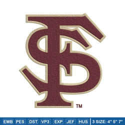 florida state seminoles embroidery design, ncaa embroidery, sport embroidery, logo sport embroidery, embroidery design