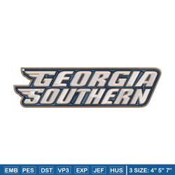 Georgia Southern logo embroidery design, NCAA embroidery, Sport embroidery, logo sport embroidery, Embroidery design