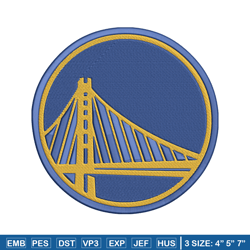 golden state warriors logo embroidery design, nba embroidery,sport embroidery, embroidery design,logo sport embroidery.