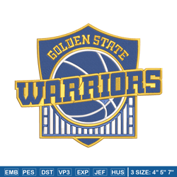 golden state warriors logo embroidery design, nba embroidery,sport embroidery, embroidery design,logo sport embroidery
