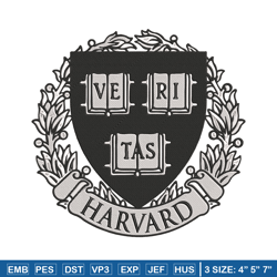 harvard university logo embroidery design, ncaa embroidery, sport embroidery, embroidery design, logo sport embroidery
