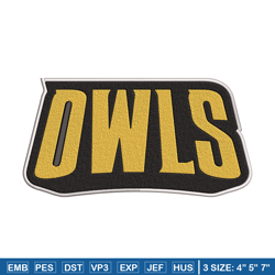 kennesaw state owls logo embroidery design, ncaa embroidery, embroidery design,logo sport embroidery,sport embroidery